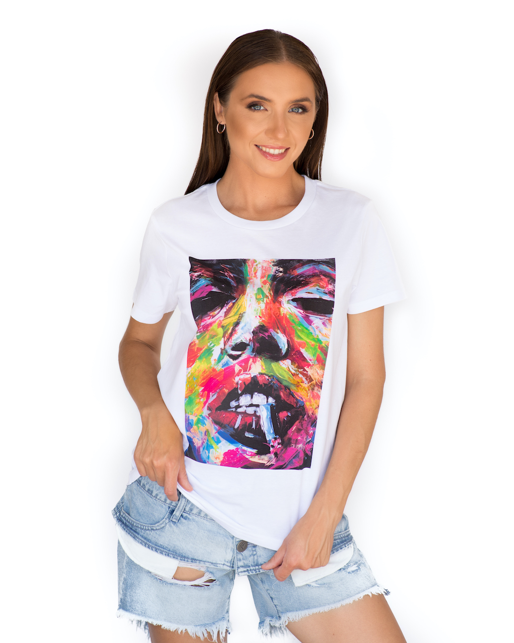 WOMEN'S T-SHIRT - INHALE SMOKE